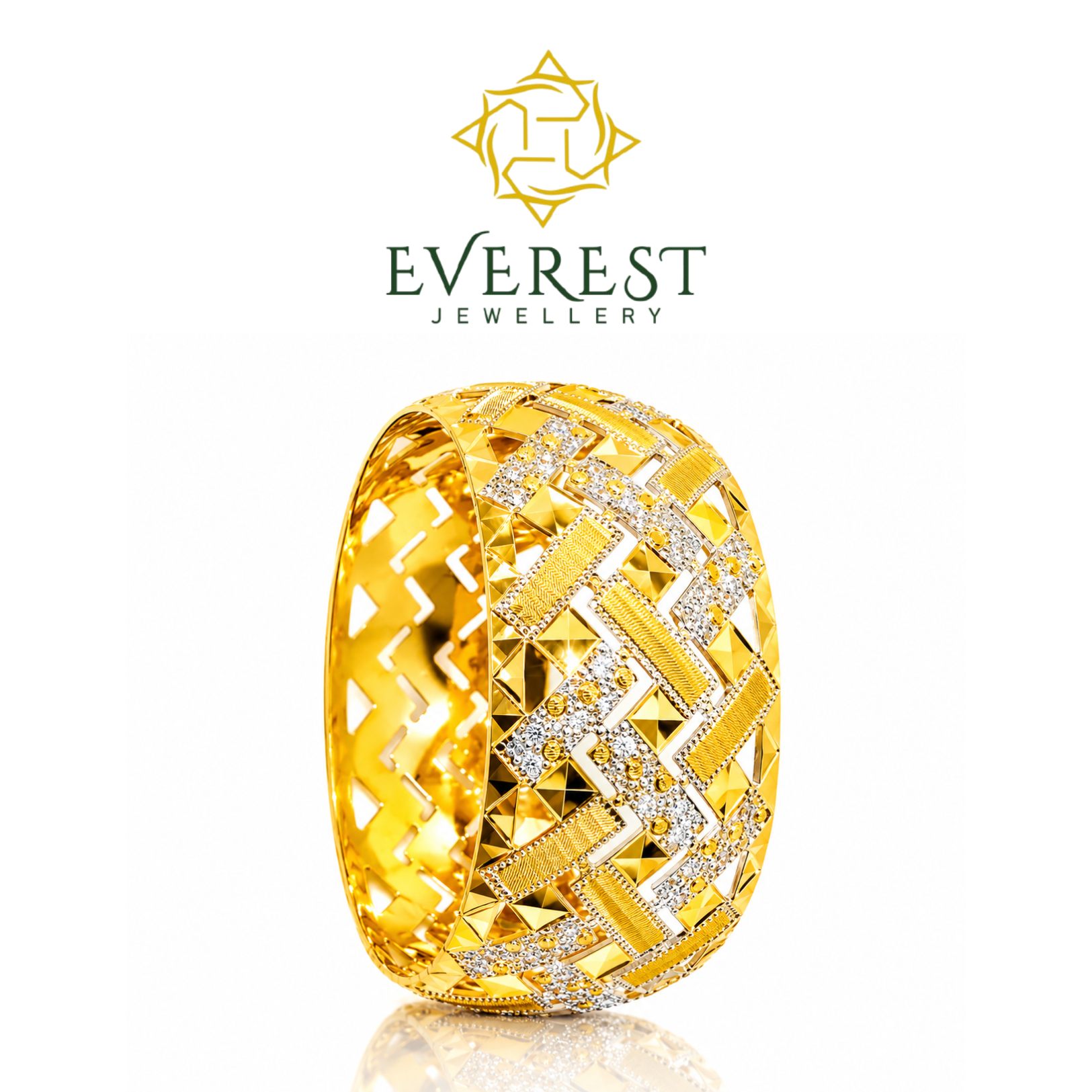 2C Zigzag Cutting Bangle