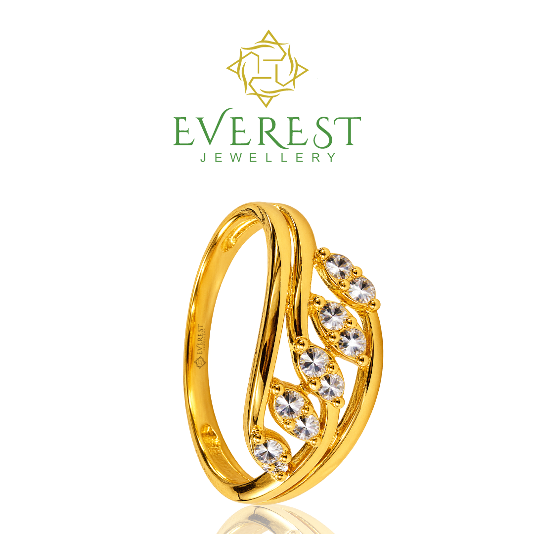 916 Two-Tone Gold 2C Oval Link Ring