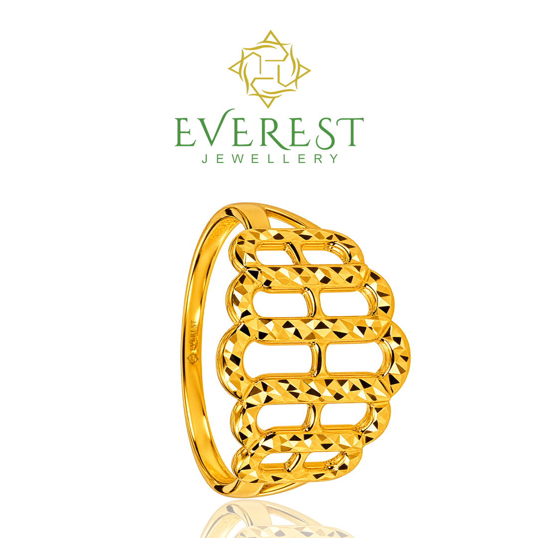 916 Yellow Gold Chain Link Ring