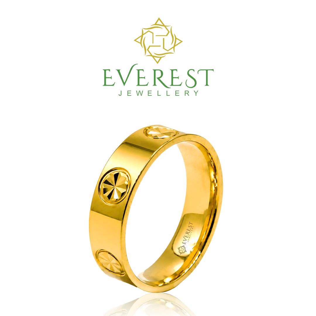 916 Yellow Gold Design Plain Ring