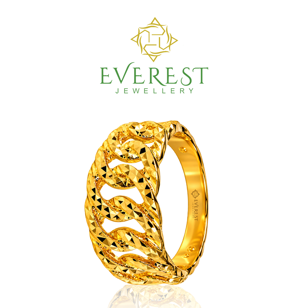 916 Yellow Gold Twisted Woven Ring