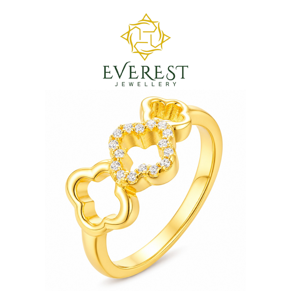 Diamond Clover Harmony Ring(G)