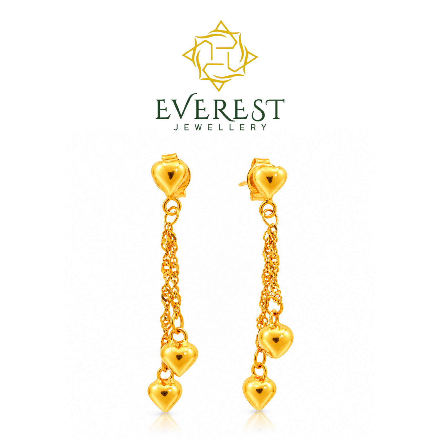 Hang 2 Heart Earrings