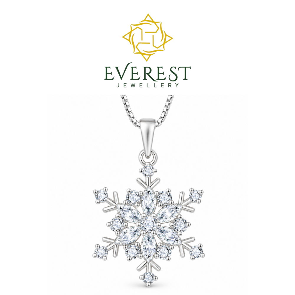 Snowflake brilliant CZ Pendant