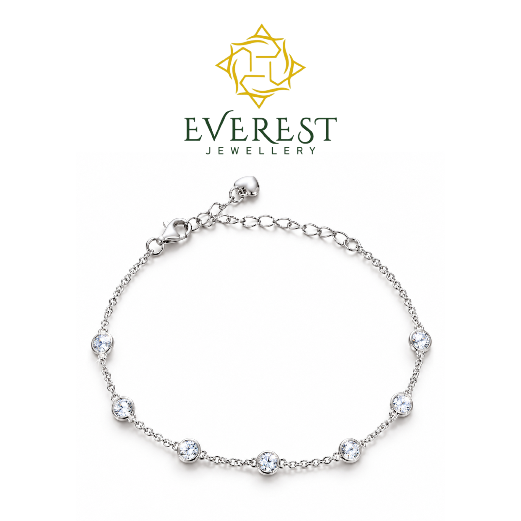 “Whispering Stars” brilliant CZ Bracelet