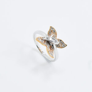 Diamond Butterfly Ring