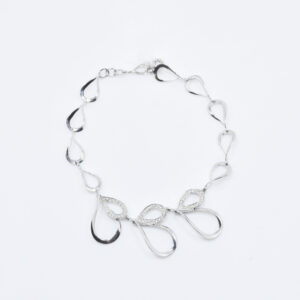 Leaf Design Diamond Bracelet