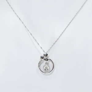 Diamond Star Circle Necklace