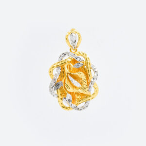 2C Flower Oval Pendant