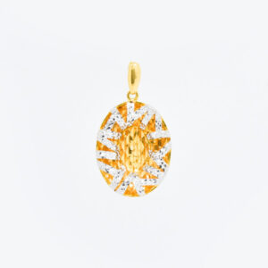 2C Hollow Oval Pendant