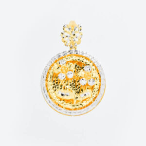 Circle 2 Flower Hollow Pendant