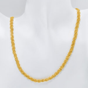 Crystal Bian Zi Bits Wavy Necklace