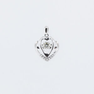 Heart In Heart Diamond Pendant