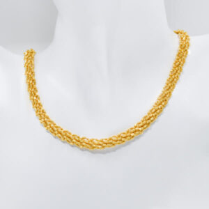 Crystal Bian Zi Y/G Necklace