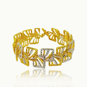R CUI SQUARE LEAF BRACELET