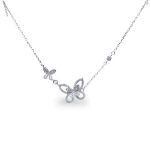 Chain In with HQ Zircon Butterfly Pendant